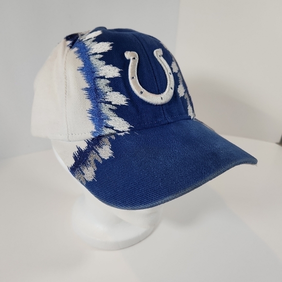 NFL Other - Vintage Indianapolis Colts White Blue NFL Hat Cap Adjustable Strap back One Size